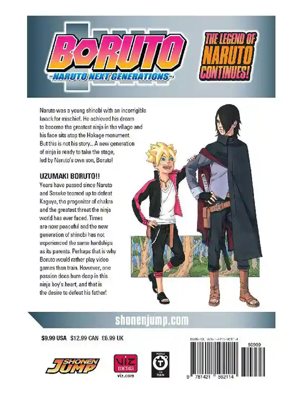 Boruto Tome 1 manga original couverture